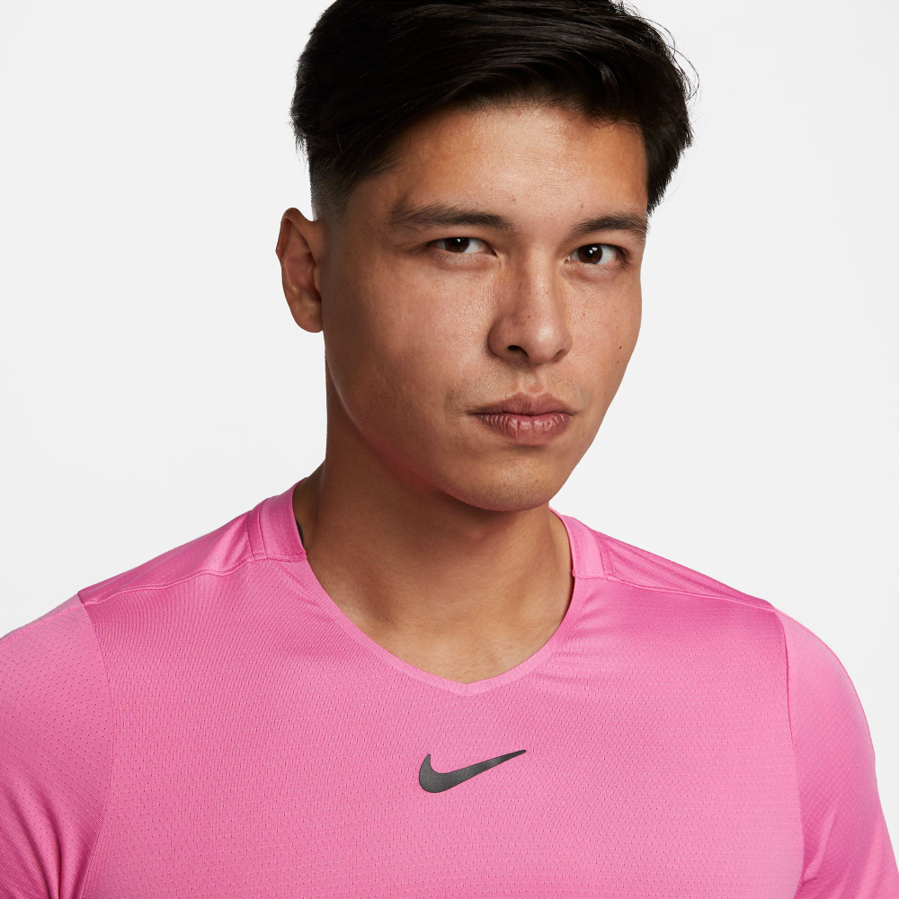 Мужское теннисное поло Nike Dri-Fit Advantage Dri Fit T-Shirt Men - Pink