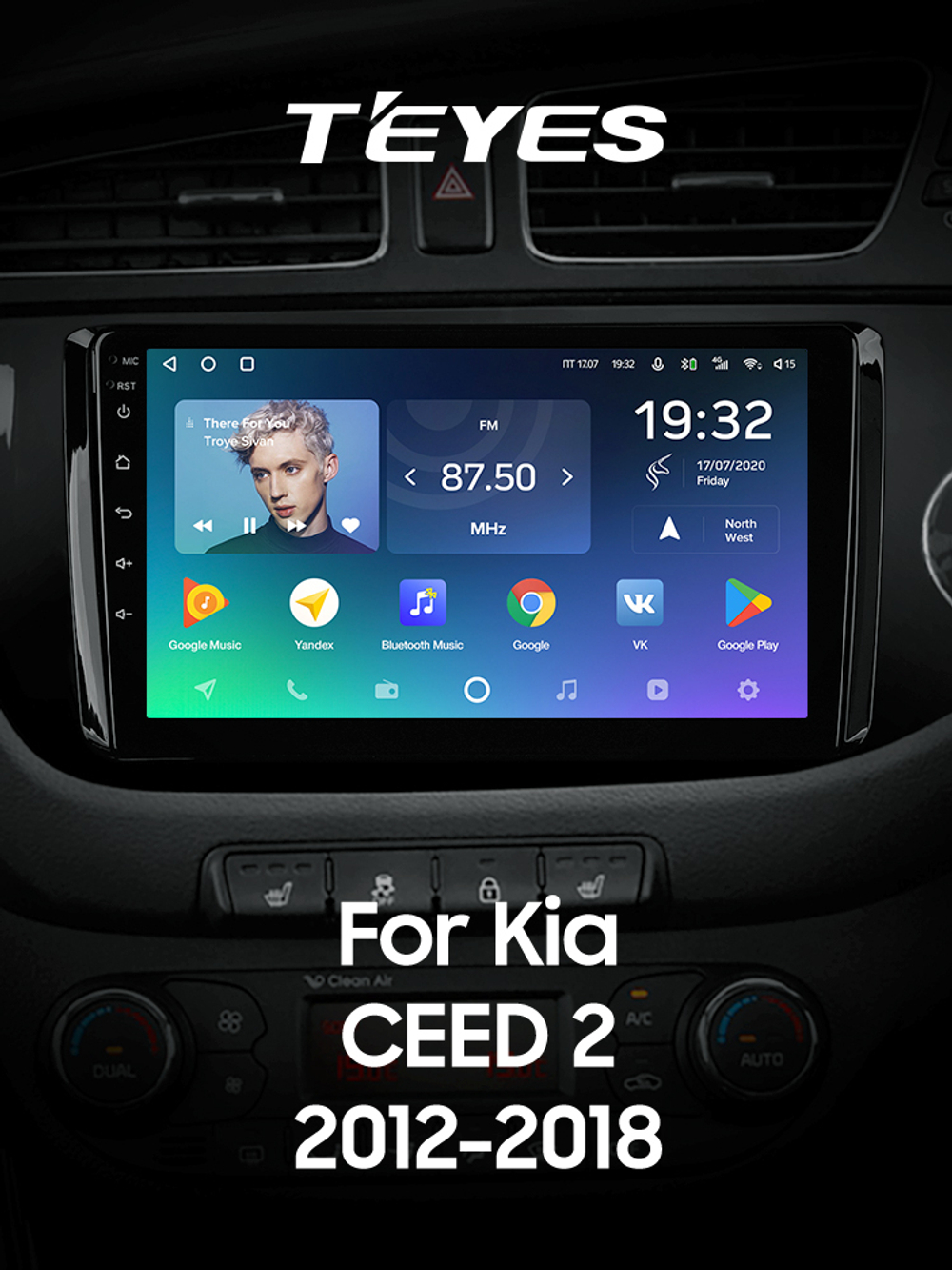 Teyes SPRO Plus 9"для KIA Ceed 2 2012-2018 (прав)