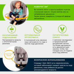 Детское автокресло Joie I-Spin 360