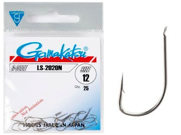 Крючки Gamakatsu LS-2020N HOOKS NICKEL разм. 12 25шт.