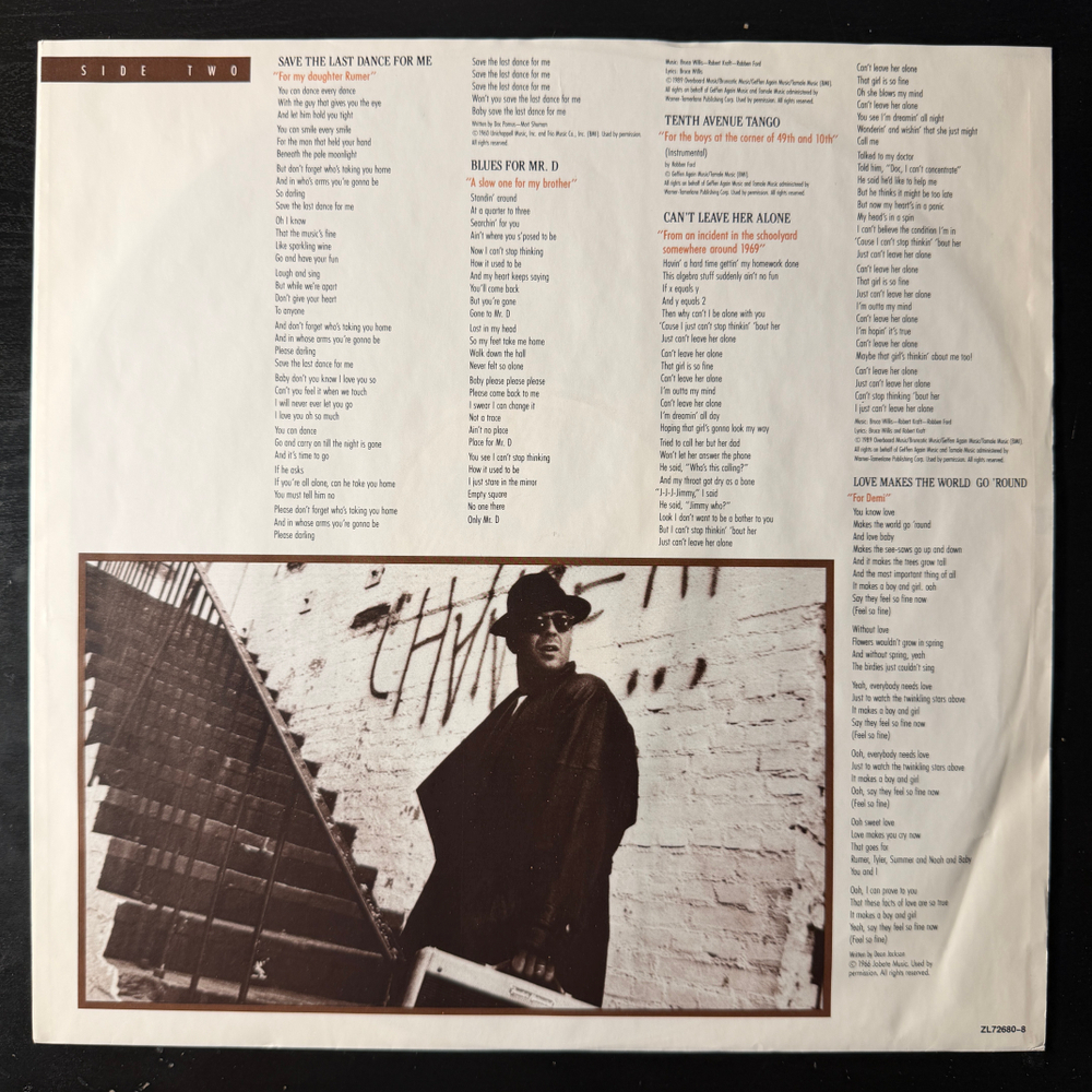 Bruce Willis ‎– If It Don't Kill You, It Just Makes You Stronger (Германия 1989г.)