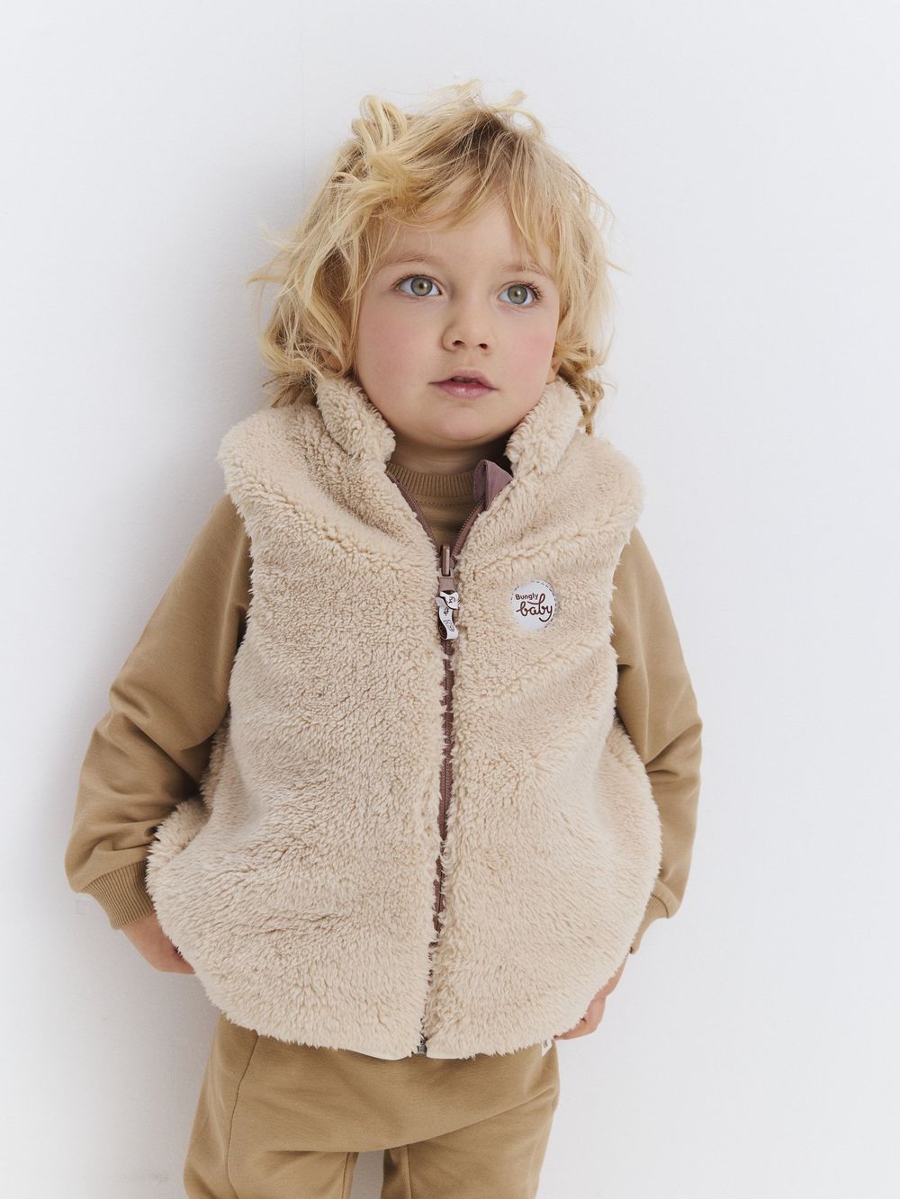 Жилет двухсторонний "Кофе" 0+