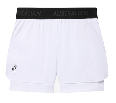 Женские Шорты теннисные Australian Stretch Logo Short Ace - white