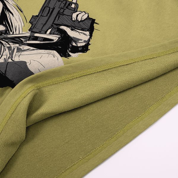 Футболка Sequence Sage Kimono зеленая - фото 4