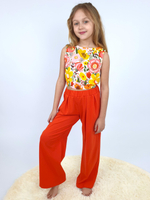 02-162-3 Комплект для девочки (топ+ брюки)