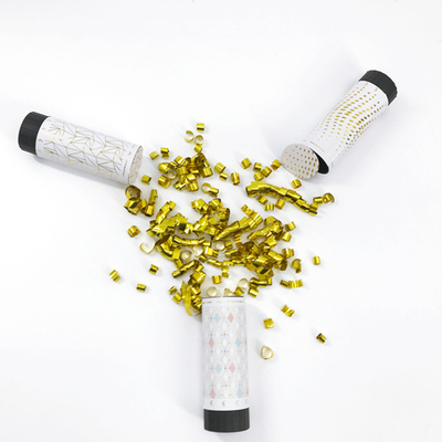 Хлопушки пружинные Блеск серпантин с золотой печатью, 1 шт.