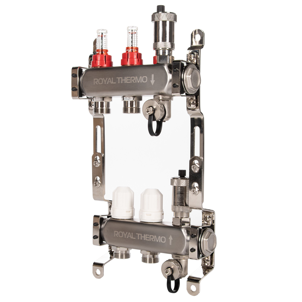 Комплект Royal Thermo коллектор RTE с расход. 7 вых.+ узел RoyalMix OPTIMAL