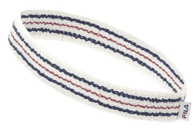 Повязка на голову теннисная Fila Rune Headband - gardenia/chinese red/peacoat blue