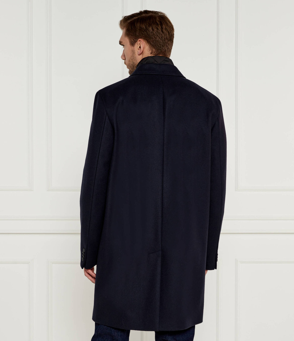 Шерстяное пальто Milogan2441 HUGO - темно-синий(50528836)