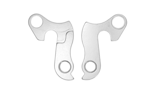 Держатель заднего переключателя (петух), для велосипедов Kona, Marin, Norco, Fuji, Orbea, KHS, Kross, Mongoose, Orange, Ironhorse, Schwinn, Bergamont, Wilier, Ghost, Cube, Author, Stels, Hasa, Forward, Cronus, Nord, Nordway, Bike, HaiBike, Shulz , алюминиевый, серебристый