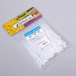 Хомут-стяжка пластиковый 2,5*100мм 100шт белый