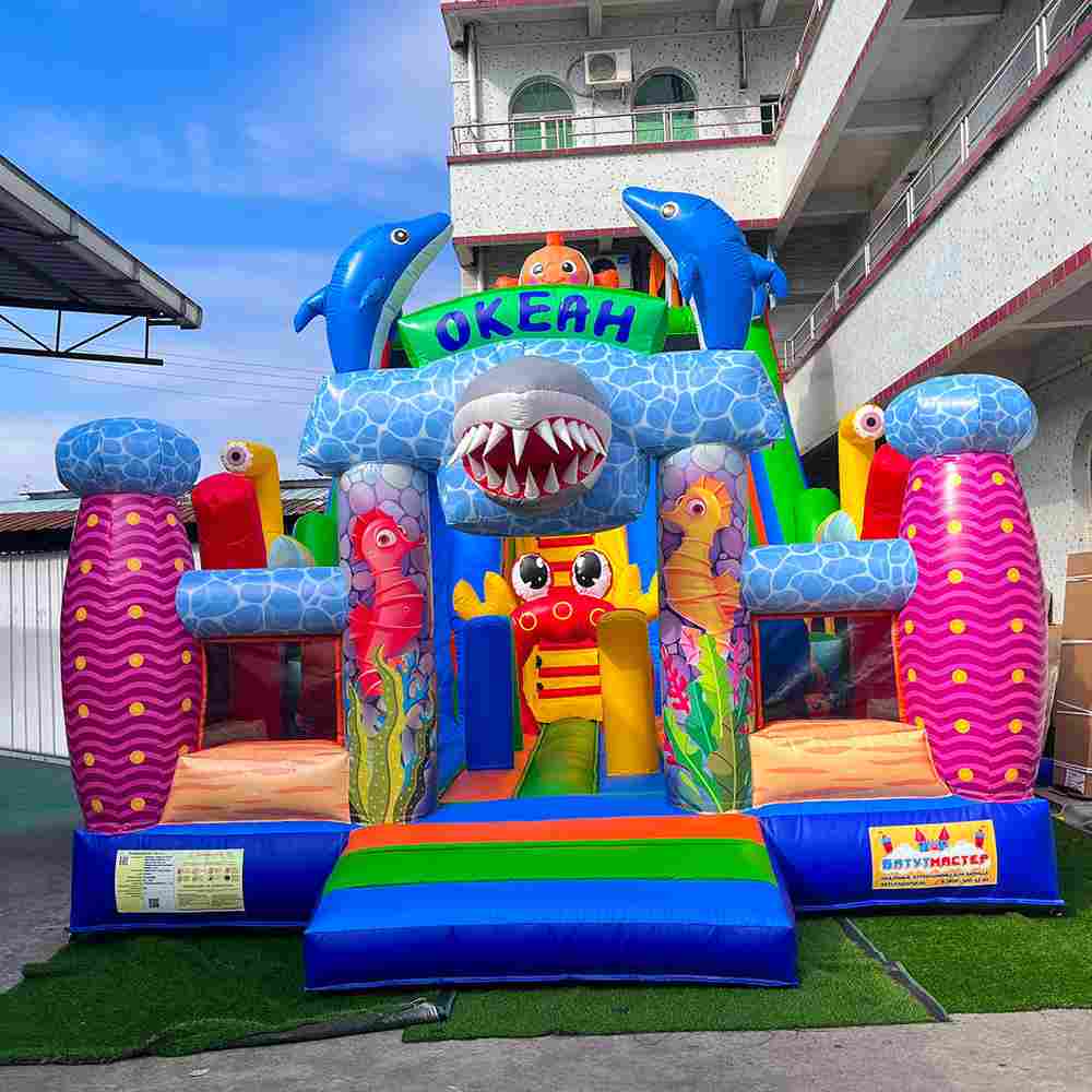 Коммерческий надувной батут «Океания» 10*5*6 м