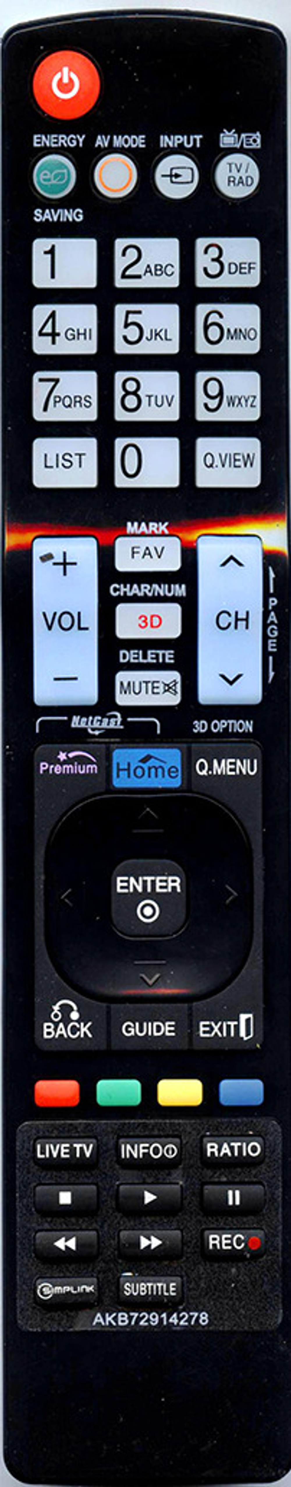Пульт для LG AKB73615306