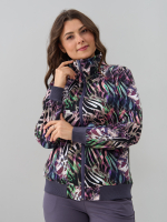 Костюм с брюками КБ-184/серый-разноцветнаязебра