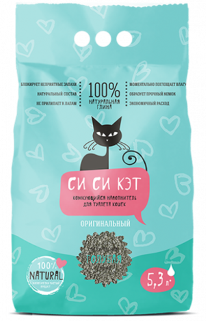 СИ СИ КЭТ Наполнитель комкующийся для кошек, 5,3 л