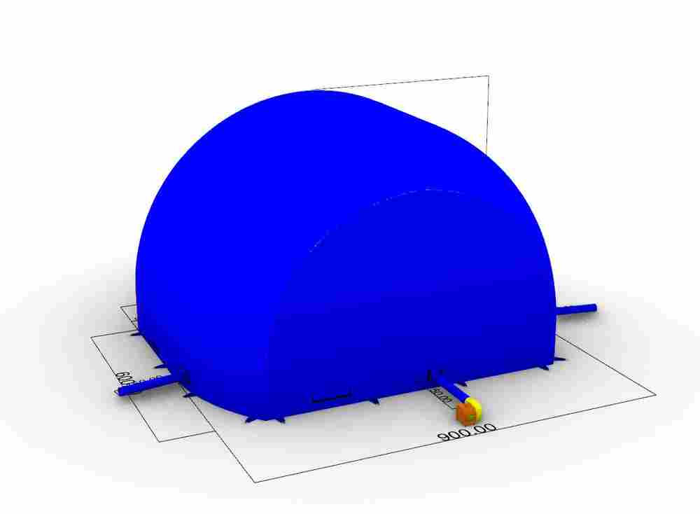 Надувная сцена (шатёр) «Россия» для мероприятий, шоу, выставок 9*6*5,5м