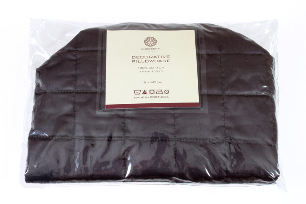 Элитная наволочка декоративная для подушки-валика Squares от Luxberry упаковка