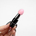 Черный вибратор-брелок с 3 сменными насадками (Цвет: черный)