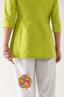 Блуза женская м272 toray стретч лайм0933