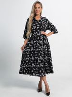 Платье Доминанта (черное/собаки) П15360-16М LT Collection