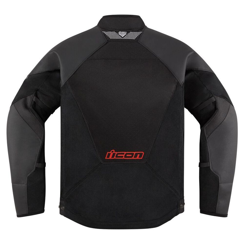 Mesh AF Leather Jacket / Черно-красный