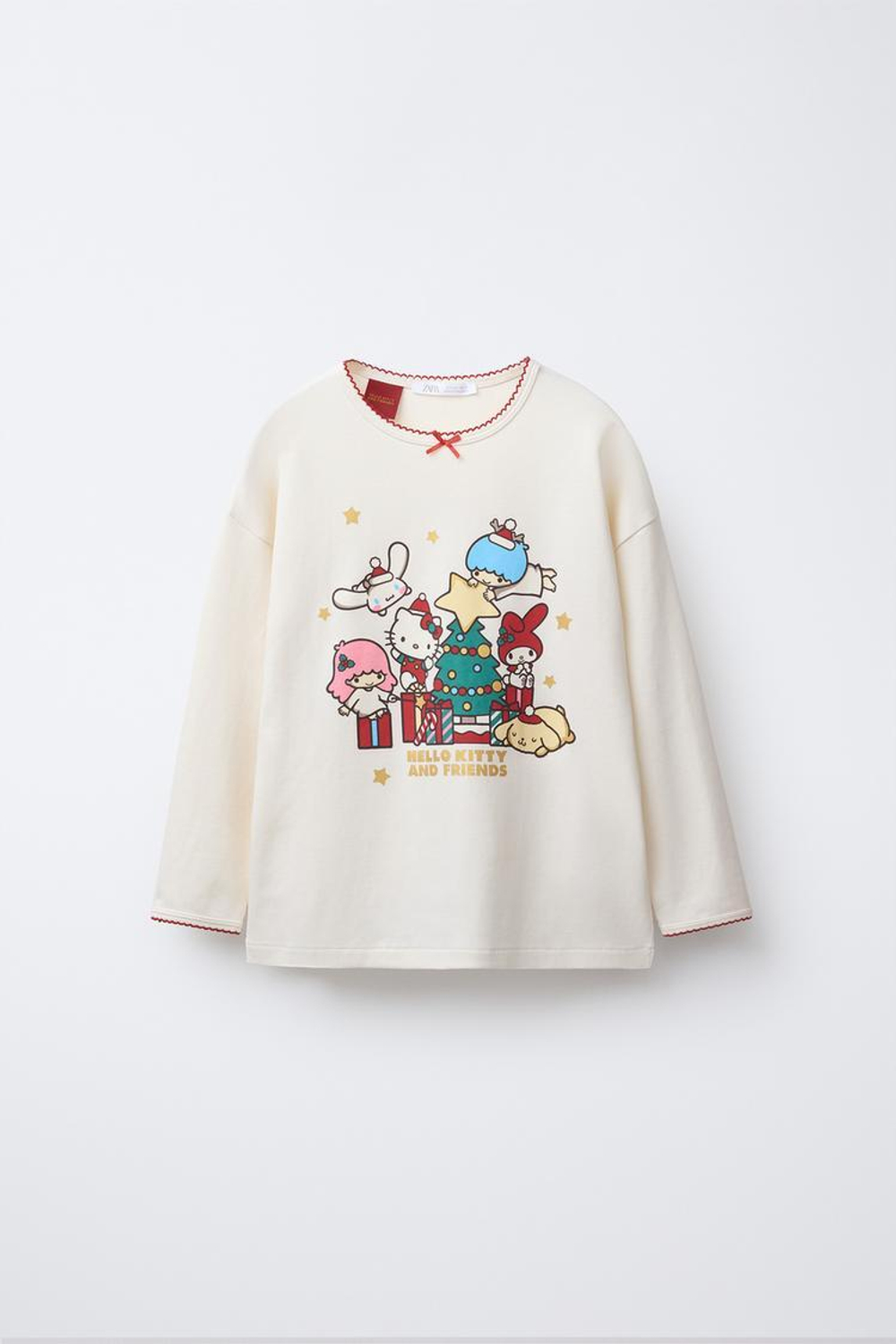 ZARA ПИЖАМА С ПРИНТОМ HELLO KITTY AND FRIENDS © SANRIO, КРАСНЫЙ
