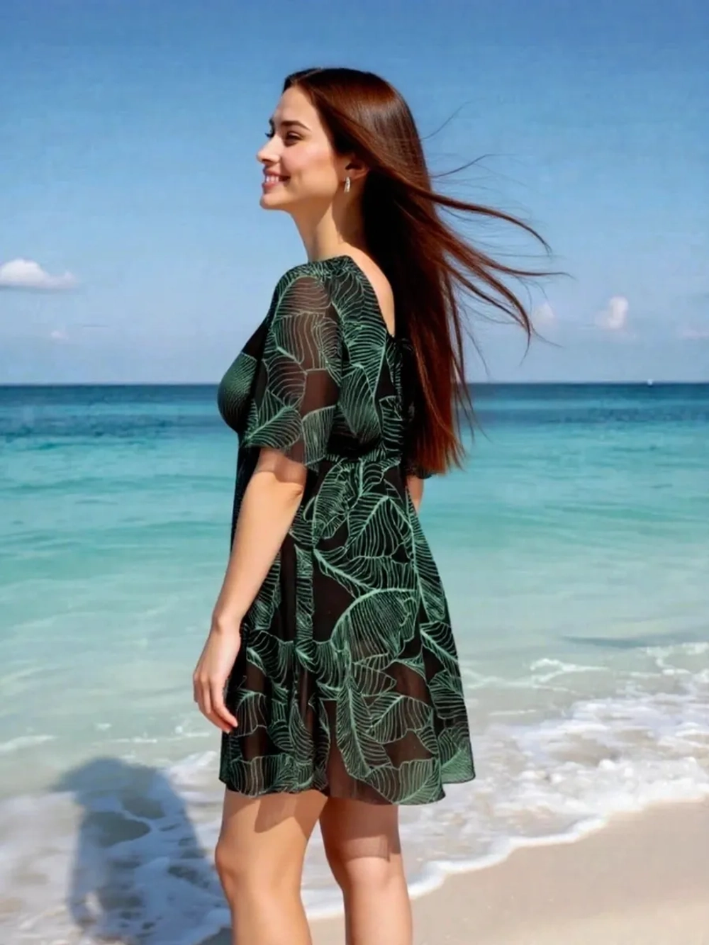 Купальник-платье слитный большой размер