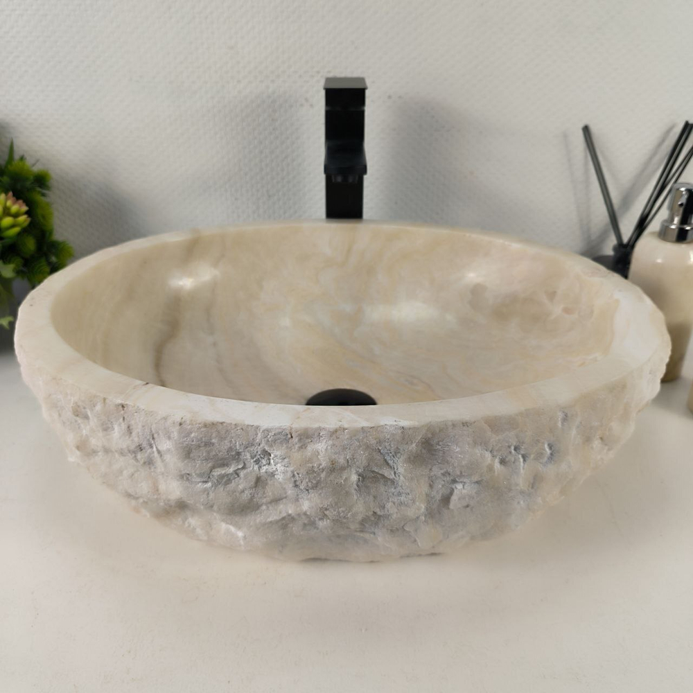 Раковина из оникса Erozy White EO-64365 52*42*15 0213