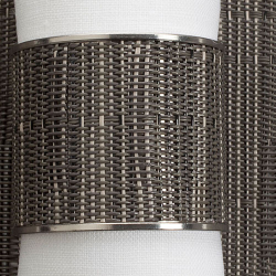 Кольцо для салфеток Chilewiсh Stainless steel Grey Flannel США фото