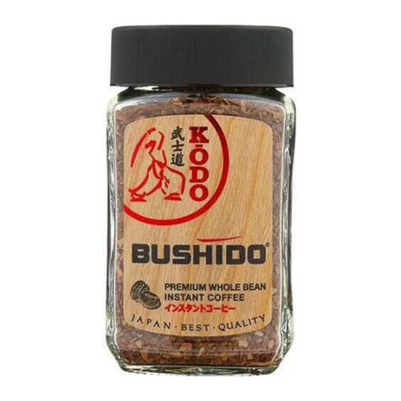 Кофе молотый в растворимом Bushido Kodo, 100 г, стеклянная банка