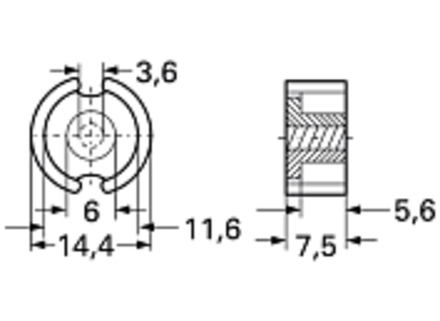 PCH 14 x 7.5 N22 Сердечник B65937A0000X022