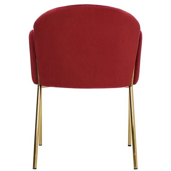 Стул raspy, велюр, бордовый