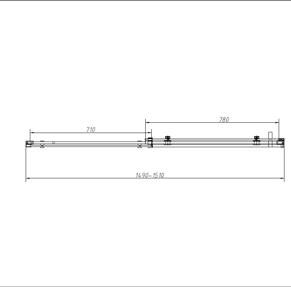 Душевая дверь Комо-Н (Como-N) VDS-4CN150CGB, 1500, черный, стекло тонированное