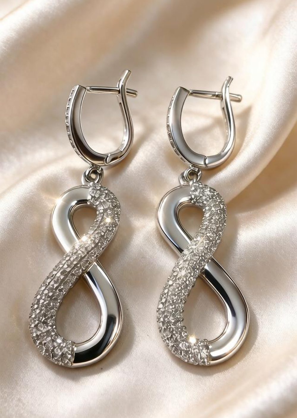 Ювелирные серьги из серебра 925 пробы