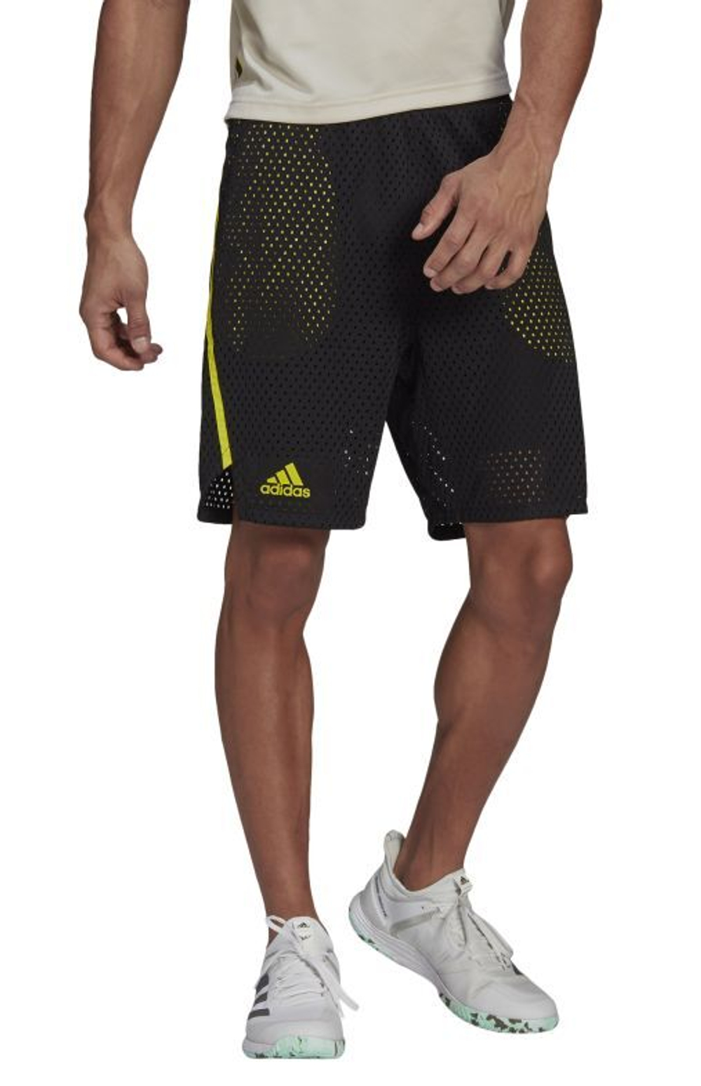 Теннисные шорты Adidas 2-in-1 Next Level Primeblue Shorts M - black/acid yellow