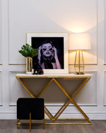 Консоль Garda Decor белый искусственный мраморор, мат.золото 120*40*78 см