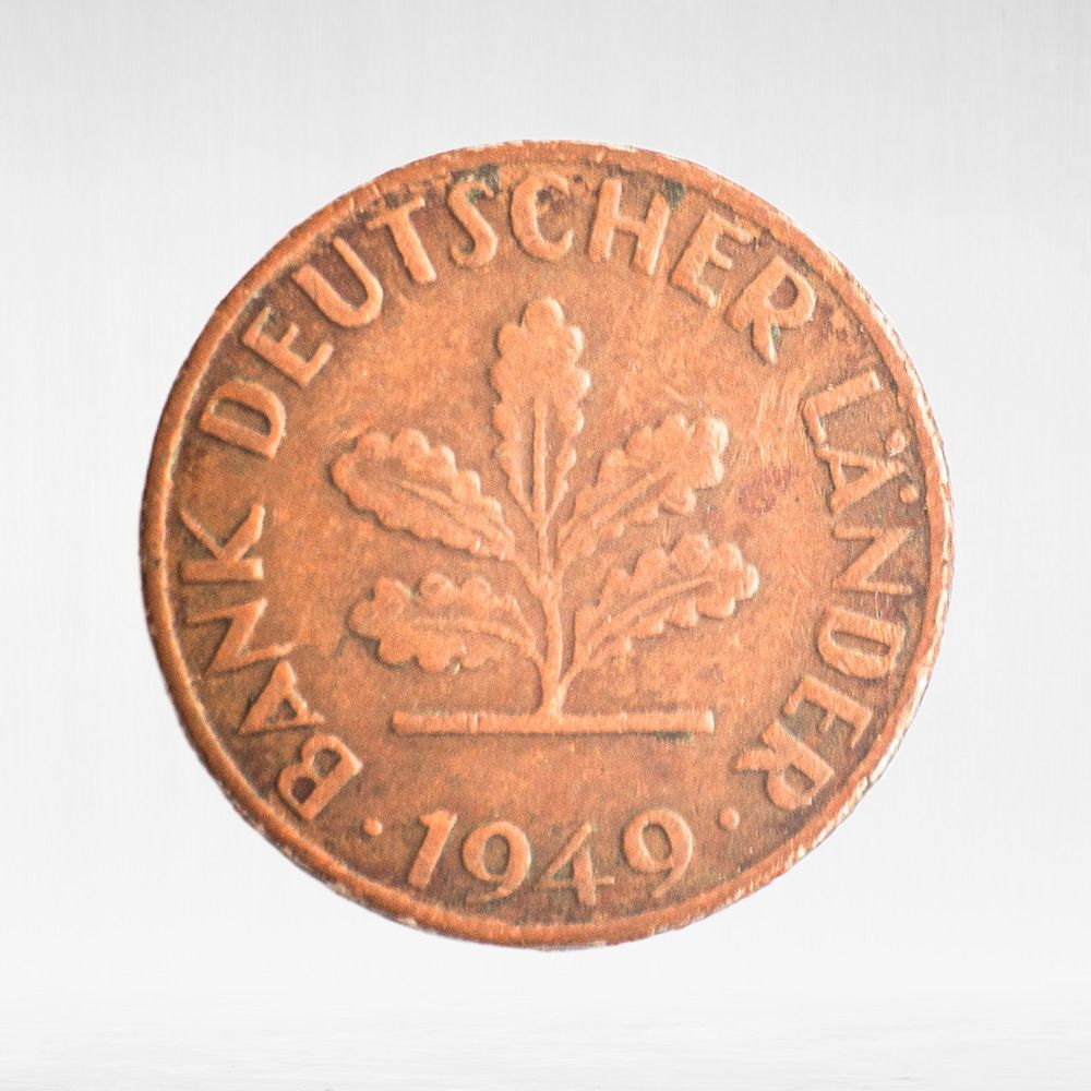 Germany, 1 Pfennig - Bank of German States, 1949, (Stuttgart Mint - "F"), VF