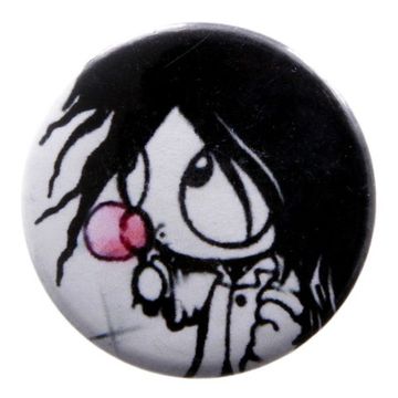 Значок Девочка с жвачкой 36мм (173)