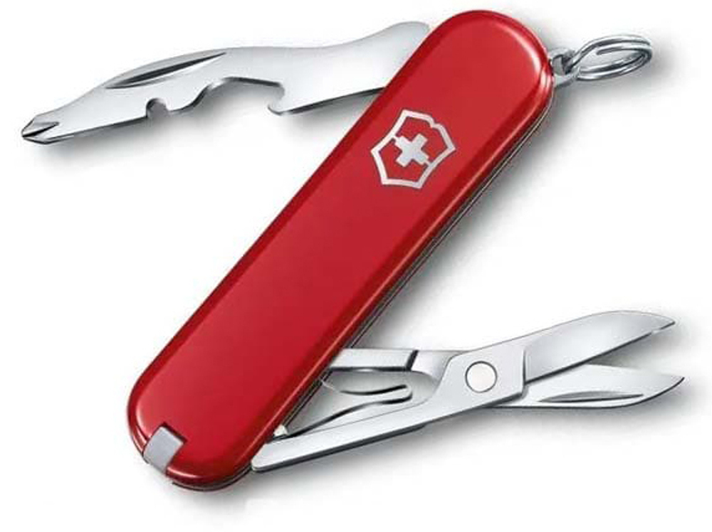Нож Victorinox Jetsetter, 58 мм, 5 функций, красный