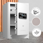 Сейф DELI "AE131" биометрический + электронный замок + ключ, 380х360х600 мм, 29 кг, белый