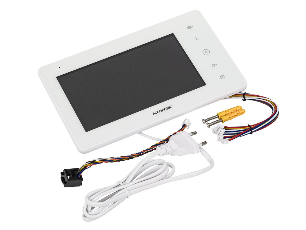 AT-VD710W WH Монитор домофона цветной с функцией «свободные руки» AccordTec