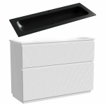 Тумба с раковиной Sancos FOLK Floor FL120FW/CN7017MB 120 Bianco