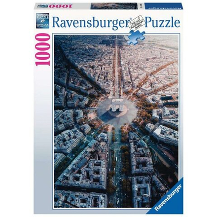 Ravensburger - Пазл Париж с высоты птичьего полета 1000 деталей. 159901