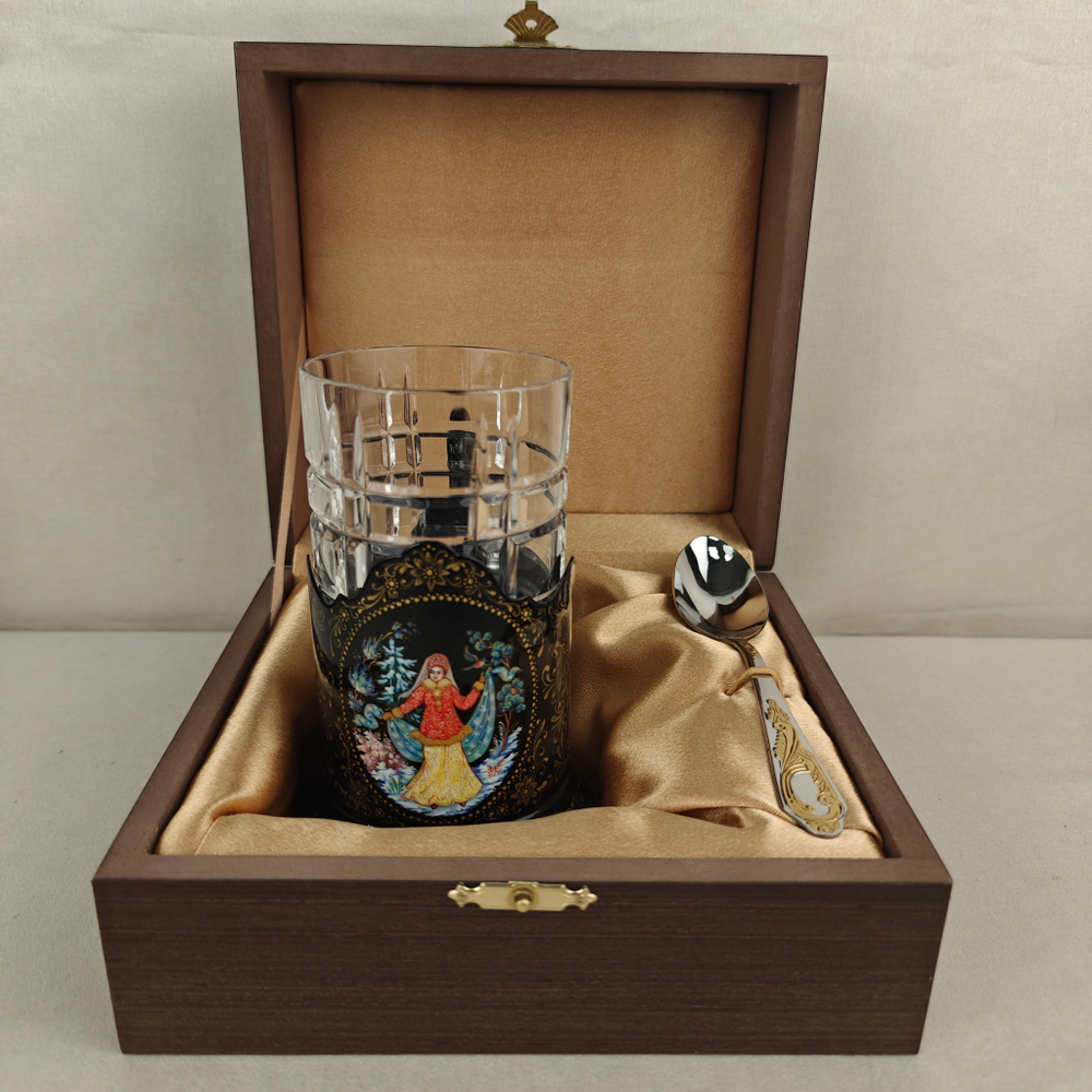 Чайный набор "Снегурочка" (Ручная роспись Палех)