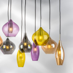 803125 Подвес PENTOLA 12x25W G9 хром/янтарь/дымчатый/оливковый/сливовый