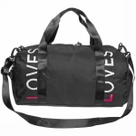 Сумка спортивная «Sport Loves», водонепроницаемый отдел + 2 кармана+отдел под обувь, цвет черный, 42*24*18 см