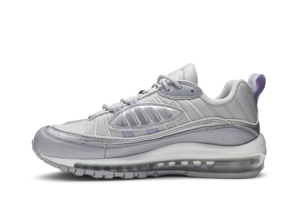 Кроссовки Nike Air Max 98 Metallic Silver (Женская размерная сетка)