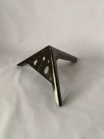 Ножки мебельные опоры черный хром 15 см/4 шт