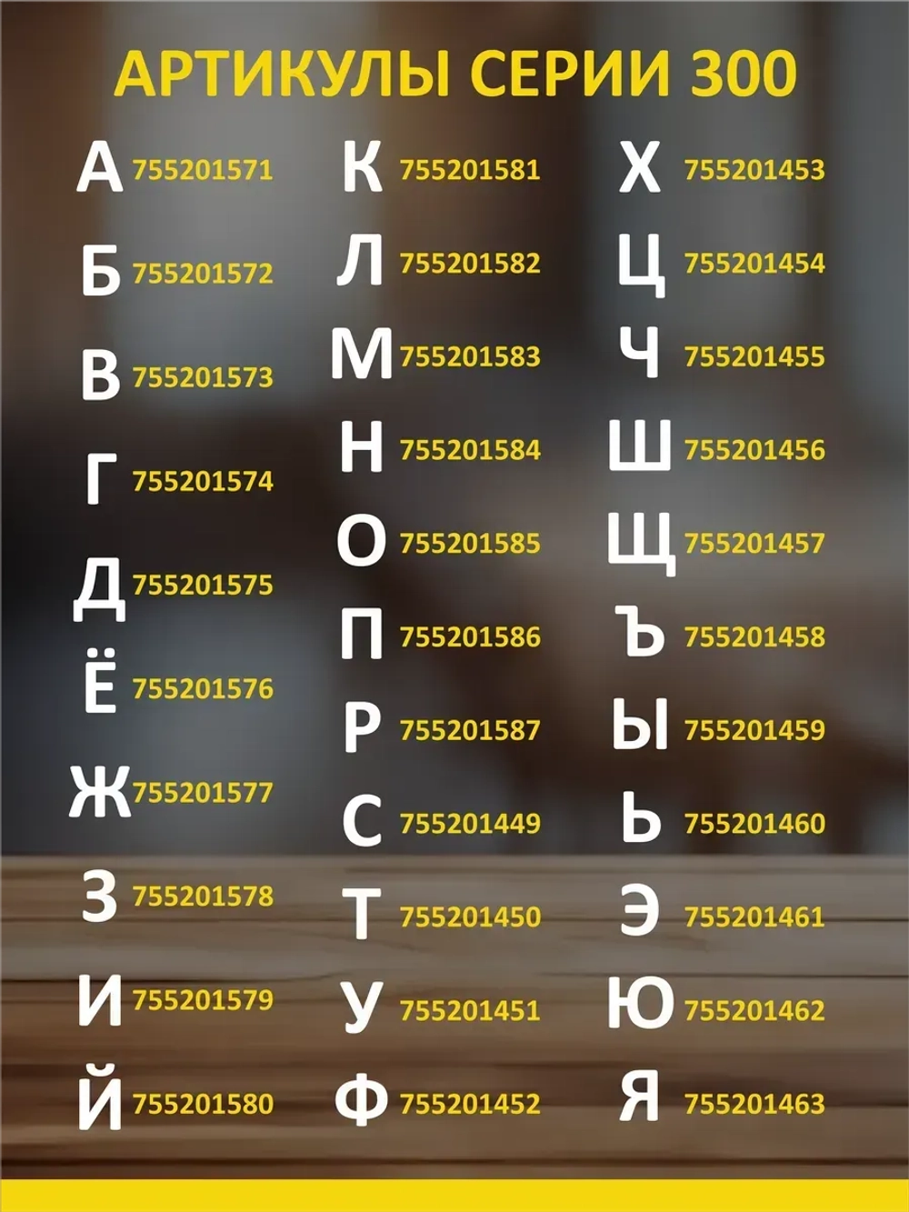 Буквы из пластика на стену