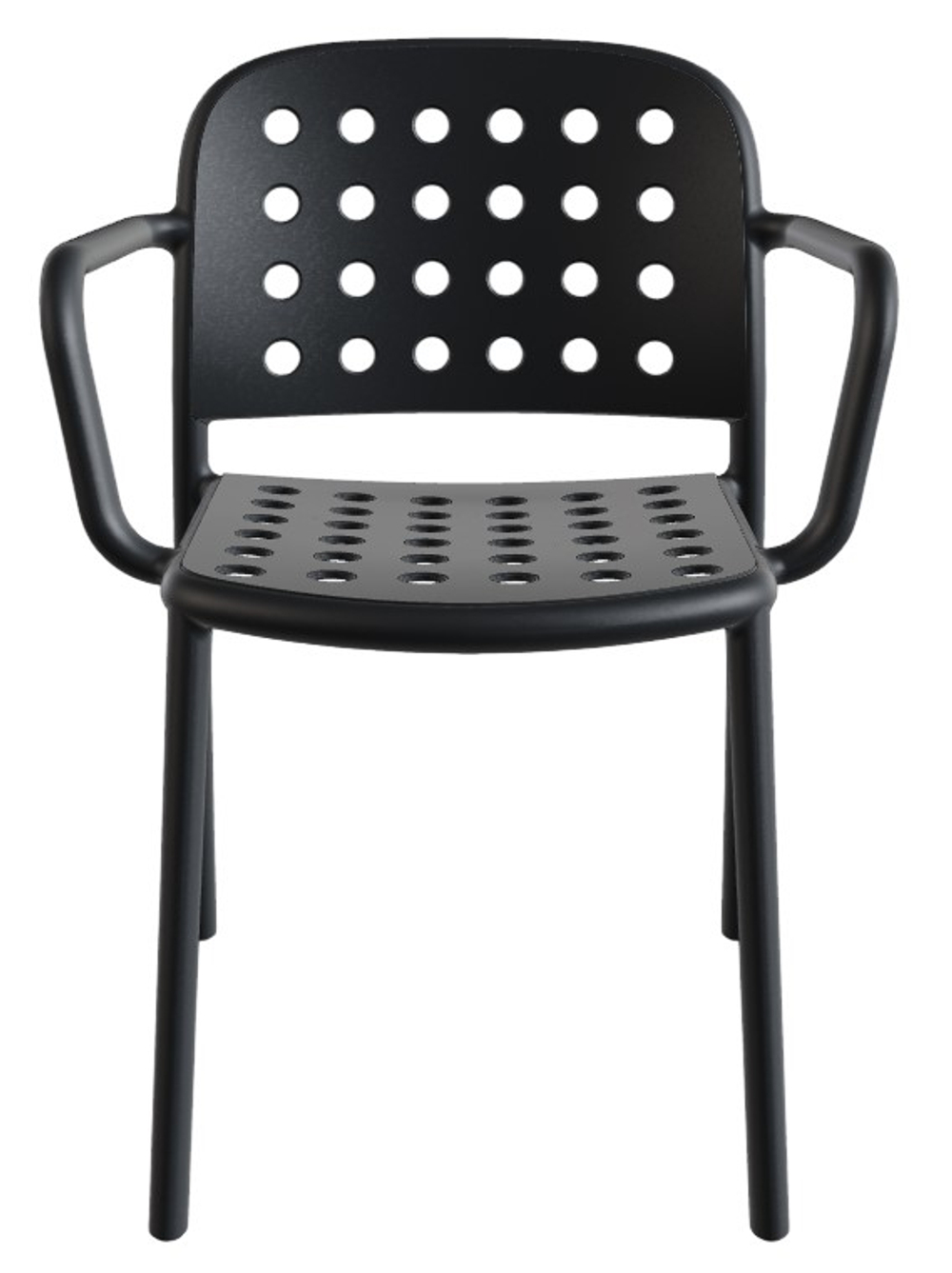 Кресло пластиковое Papatya Bomonti-K, антрацит